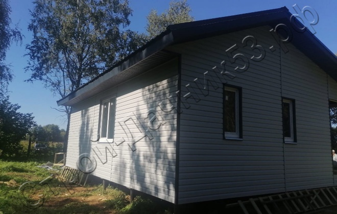 3 Каркасно-щитовой дом 9х8м., 72 М², Ленинградская область, Лодейнопольский район, деревня Рогачово. (8)